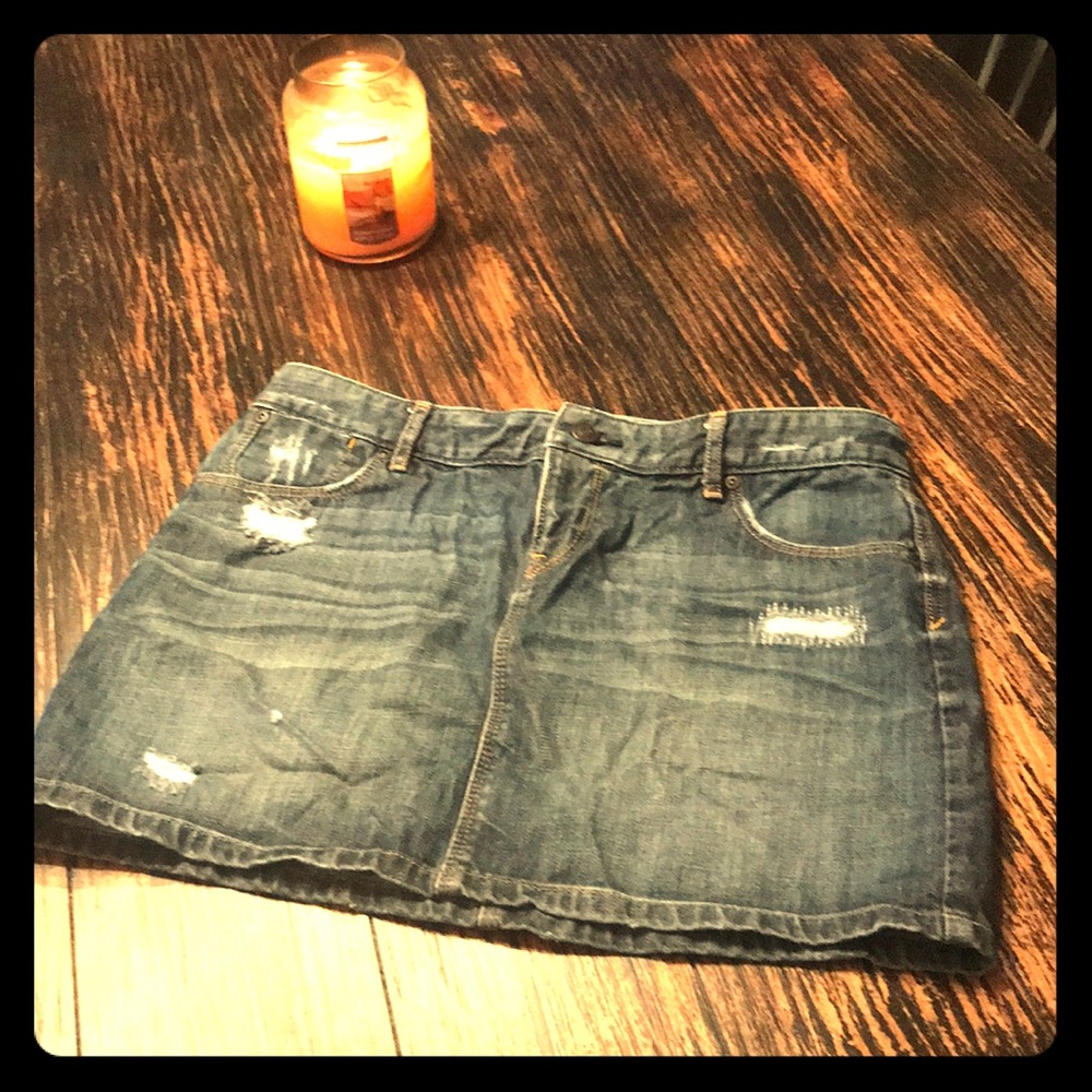 Ann Taylor THE LOFT Jean Skirt Size 4